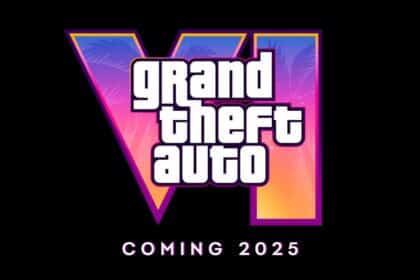 A GTA 6 preorder illustration image showing the logo of GTA 6 with the text below it that reads "Coming 2025."