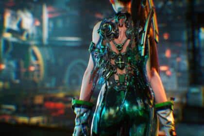An image showing Stellar Blade protagonist Eve's back.