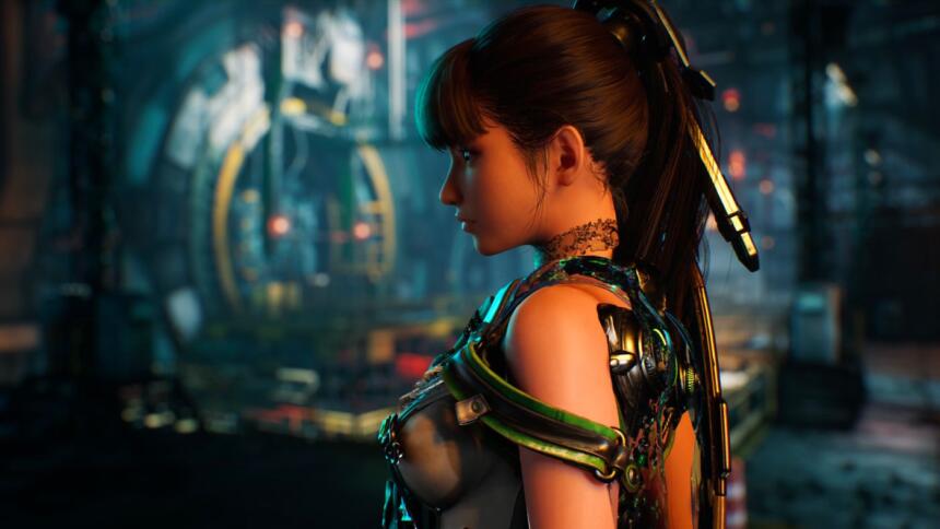 A Stellar Blade leak illustration image showing the protagonist Eve.