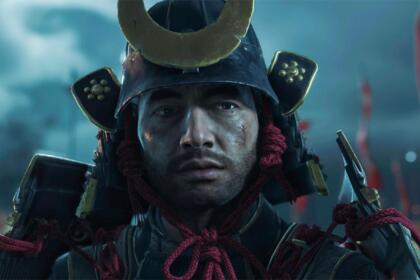 An image showing the poster of Ghost of Tsushima displaying its protagonist.