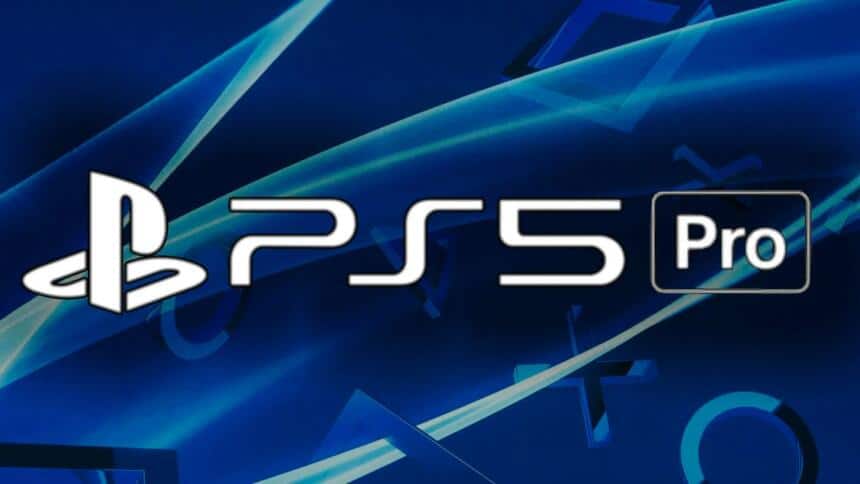 An illustration image showing a mockup logo of PS5 Pro.