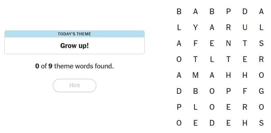 nyt strands march 16 puzzle