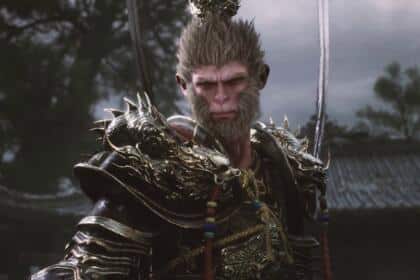 A screenshot showing the protagonist of Black Myth: Wukong game.