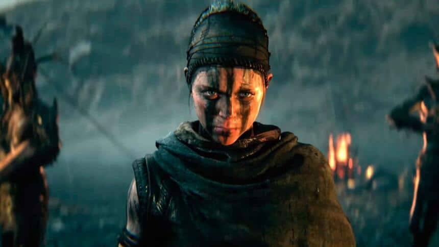 An image showing the protagonist Senua from Hellblade 2 game.