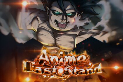 Image showing a poster of Anime Last Stand Roblox game.